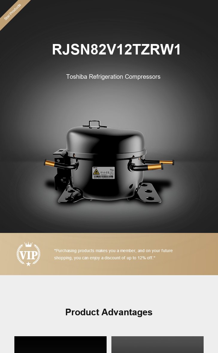Toshiba Compressor RJSN82V12TZRW1, technical parameters pdf, structure diagram